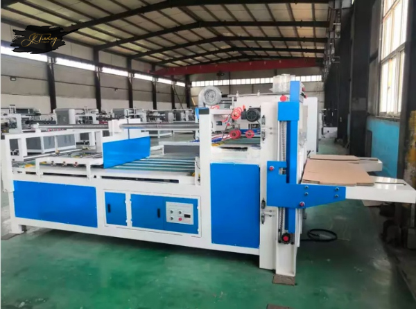 Corrugated Cardboard Semi Auto Folding Gluing Machiine for Carton